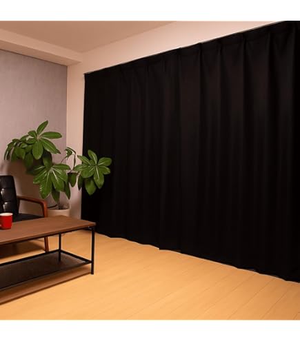 防音カーテン ブラック 110x215cm: ピアリビング 遮光 断熱 日本製 Amazon｜ピアリビング コーズ 防音カーテン 遮光 断熱 日本製